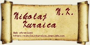 Nikolaj Kuraica vizit kartica